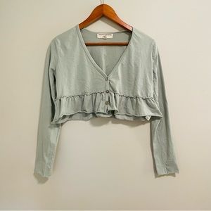 Urban Outfitters ruffle cropped top